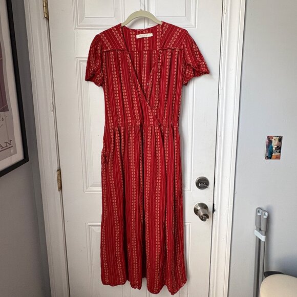Dawn Dress by Christy Dawn in Hibiscus Zinnia Stripe - Picture 4 of 11